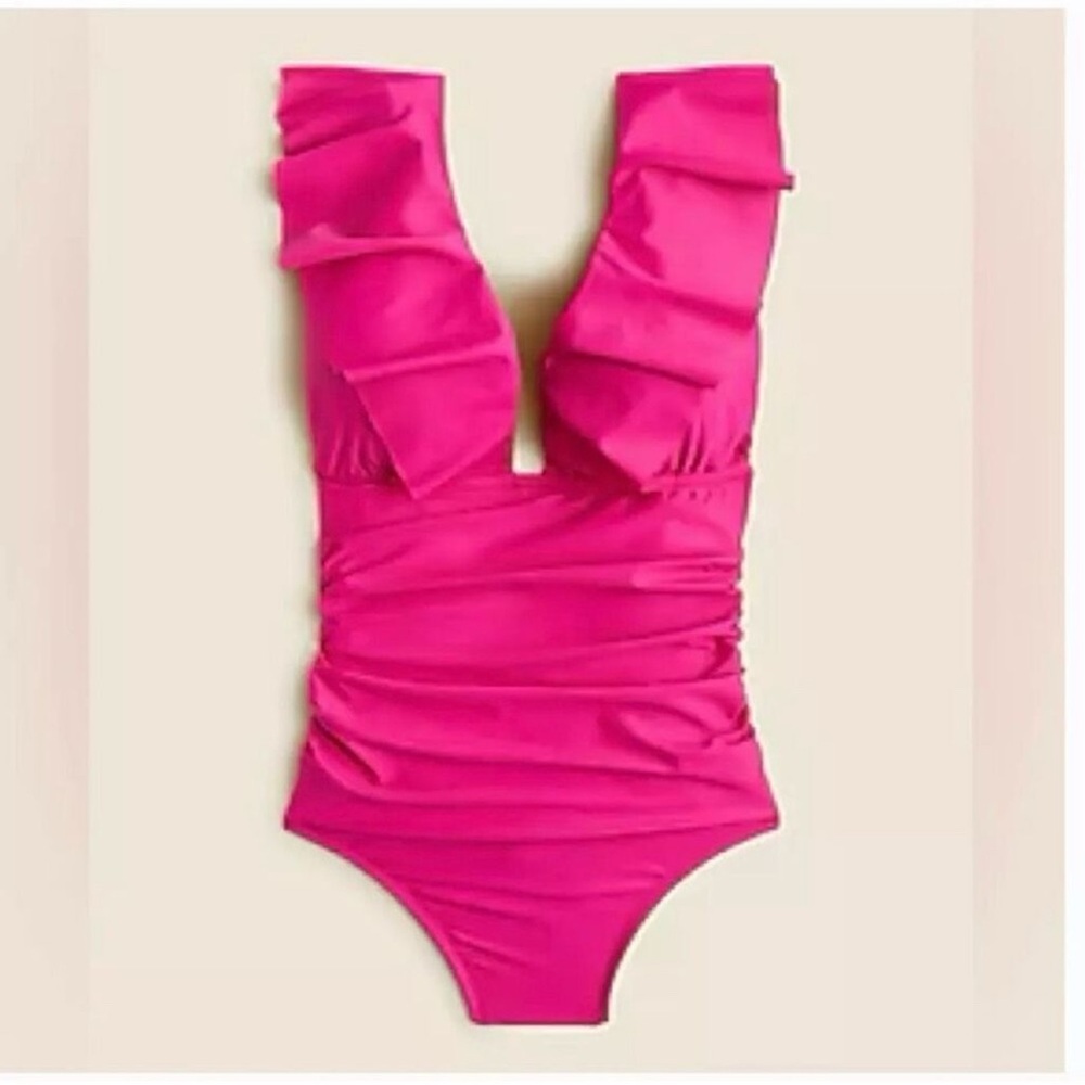 J. Crew Fuchsia Swimsuit NWT